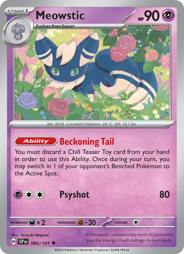 Meowstic, Surging Sparks #85
