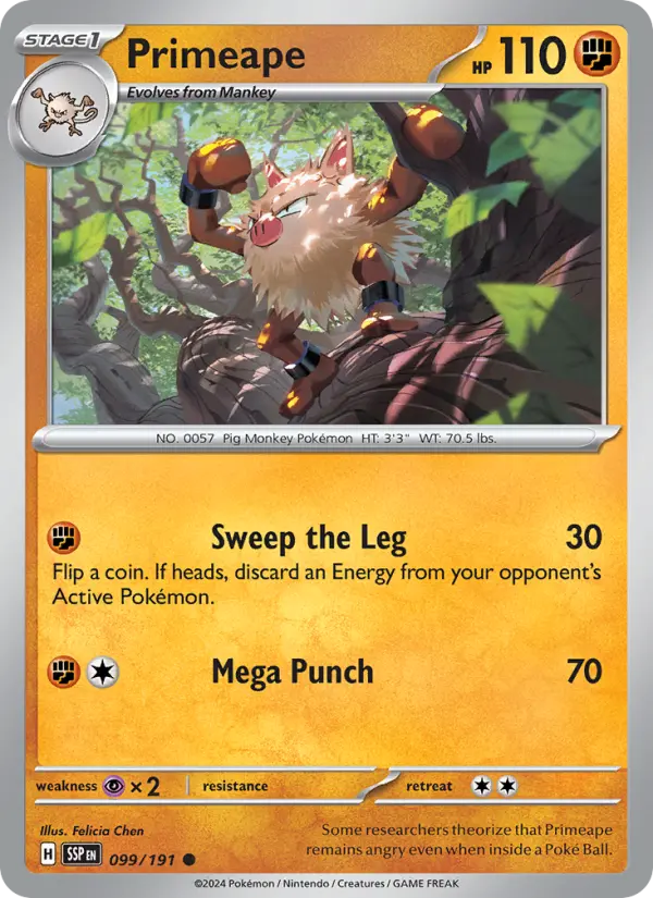 Primeape, Surging Sparks #99