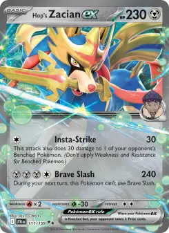 Hop's Zacian ex, Journey Together #111/159
