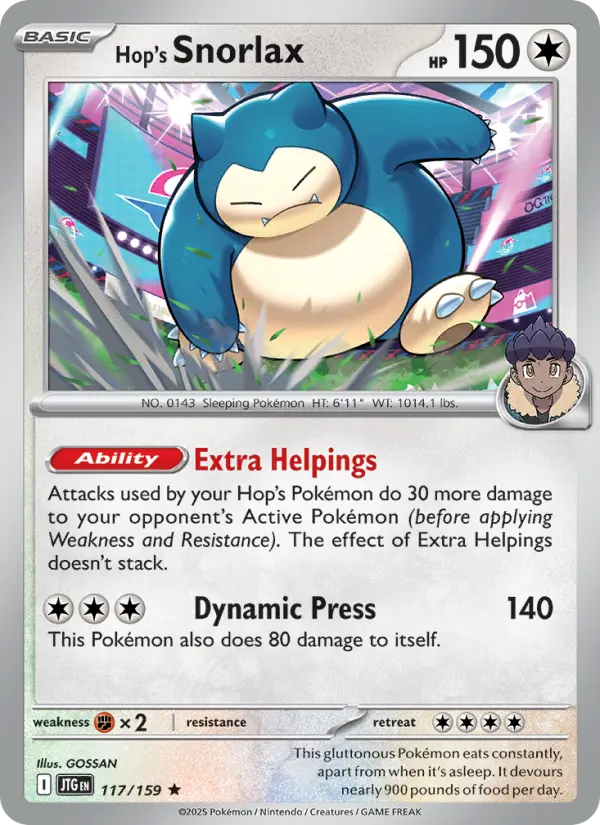 Hop's Snorlax, Journey Together #117