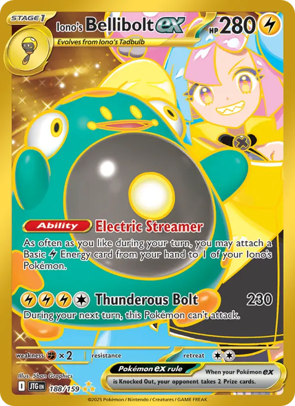 Iono's Bellibolt ex, Journey Together #188