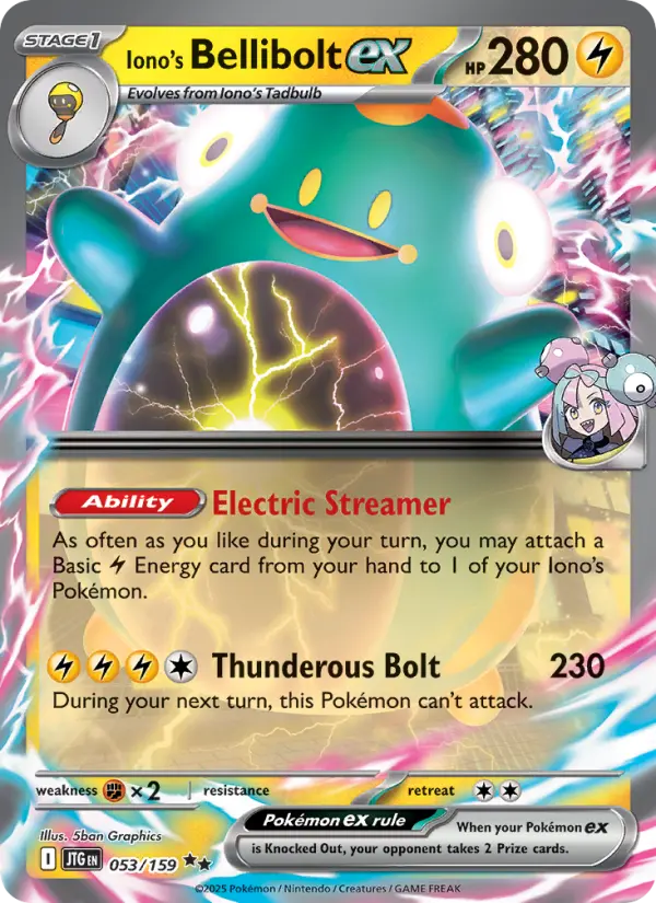 Iono's Bellibolt ex, Journey Together #53
