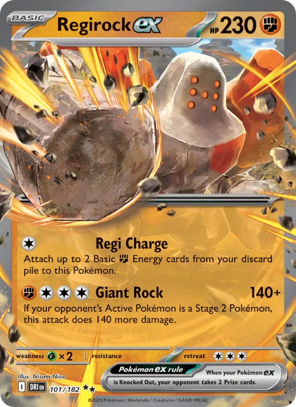 Regirock ex, Destined Rivals #101