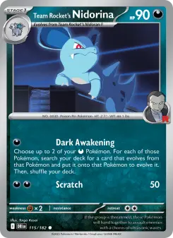 Team Rocket's Nidorina, Destined Rivals #115/182