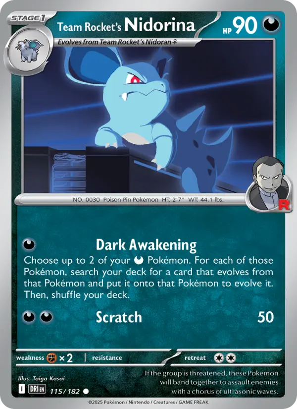 Team Rocket's Nidorina, Destined Rivals #115