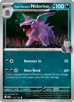 Team Rocket's Nidorino, Destined Rivals #118/182