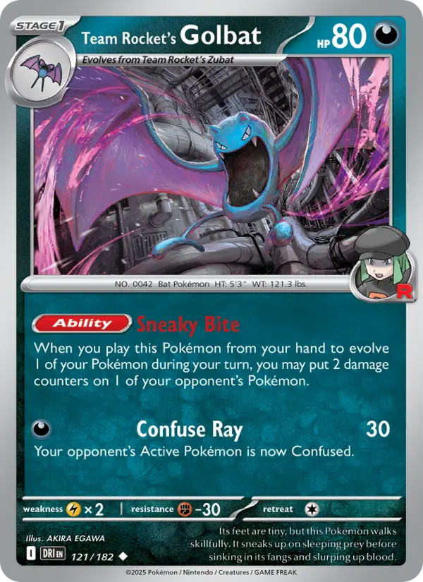 Team Rocket's Golbat, Destined Rivals #121