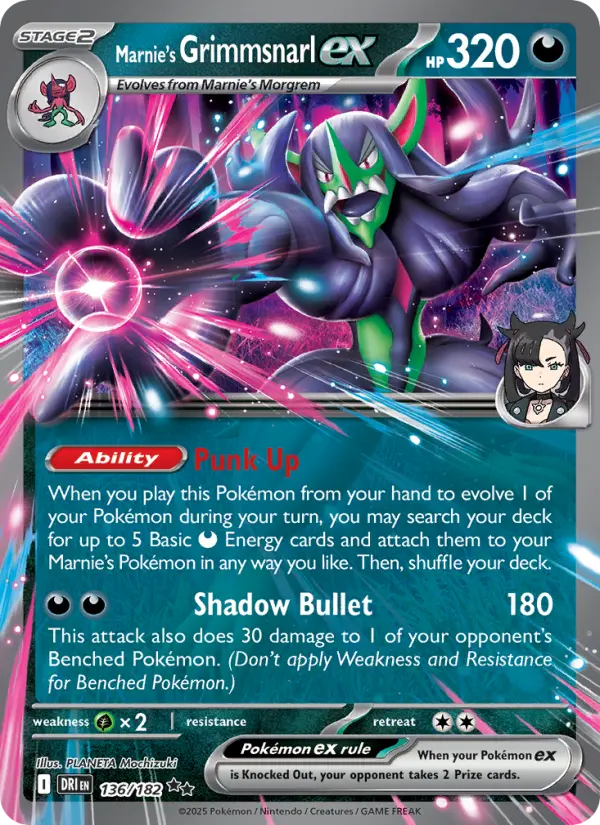 Marnie's Grimmsnarl ex, Destined Rivals #136