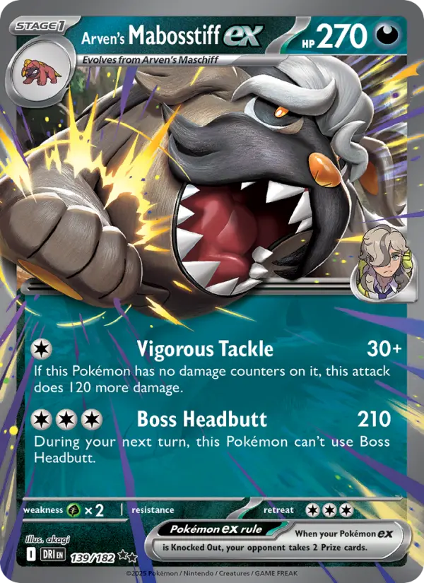 Arven's Mabosstiff ex, Destined Rivals #139