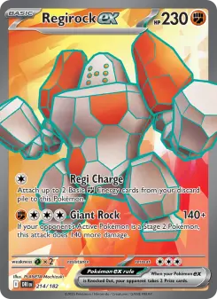 Regirock ex, Destined Rivals #214/182