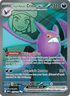 Team Rocket's Crobat ex, Destined Rivals #217/182