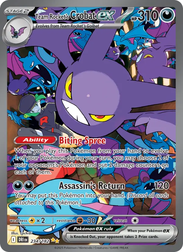 Team Rocket's Crobat ex, Destined Rivals #234