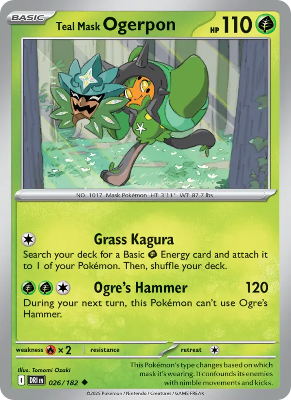 Teal Mask Ogerpon, Destined Rivals #26