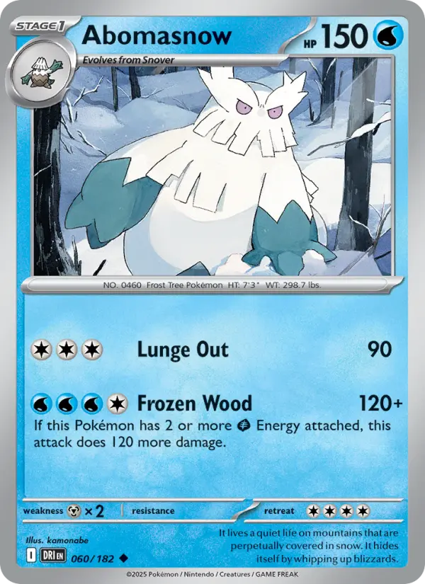 Abomasnow, Destined Rivals #60
