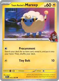 Team Rocket's Mareep, Destined Rivals #72/182