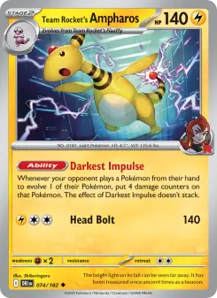 Team Rocket's Ampharos, Destined Rivals #74/182