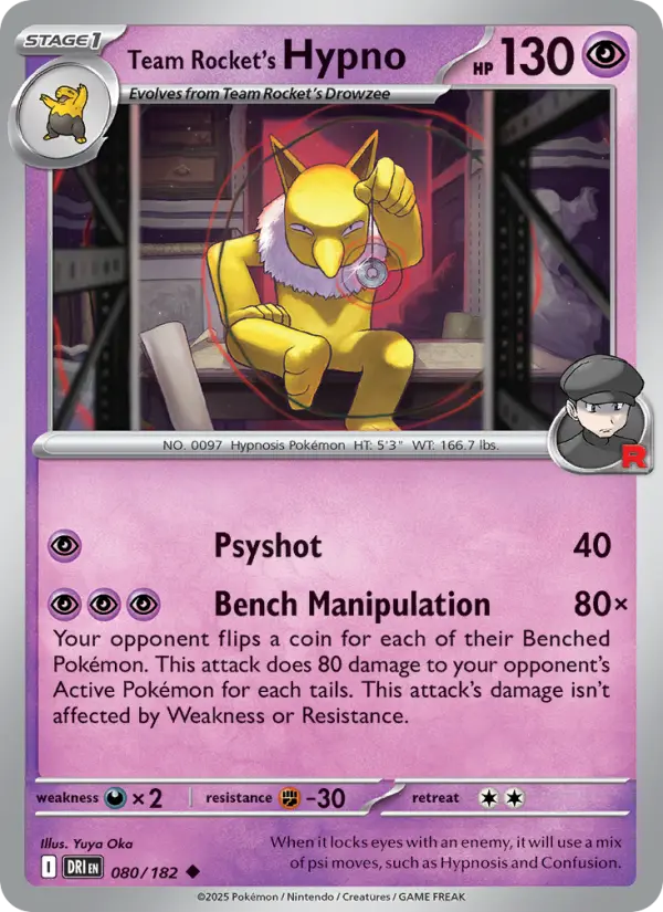 Team Rocket's Hypno, Destined Rivals #80