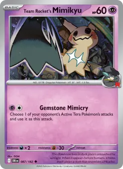 Team Rocket's Mimikyu, Destined Rivals #87/182