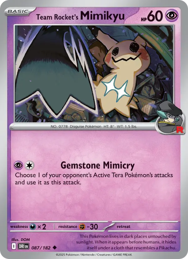 Team Rocket's Mimikyu, Destined Rivals #87