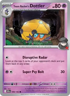 Team Rocket's Dottler, Destined Rivals #88/182