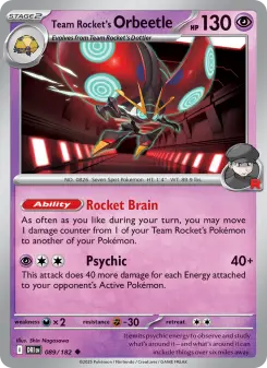 Team Rocket's Orbeetle, Destined Rivals #89/182