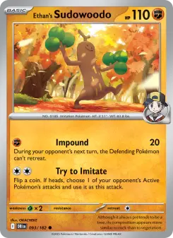 Ethan's Sudowoodo, Destined Rivals #93/182