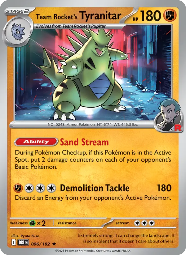 Team Rocket's Tyranitar, Destined Rivals #96