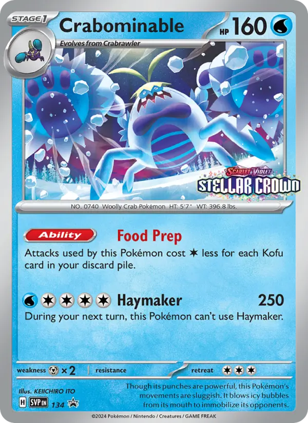 Crabominable, SVP Black Star Promos #134