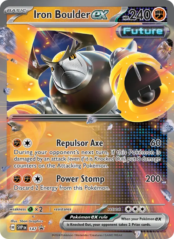 Iron Boulder ex, SVP Black Star Promos #147