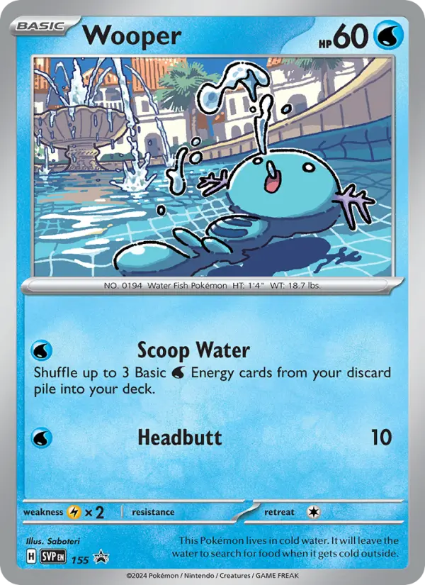 Wooper, SVP Black Star Promos #155