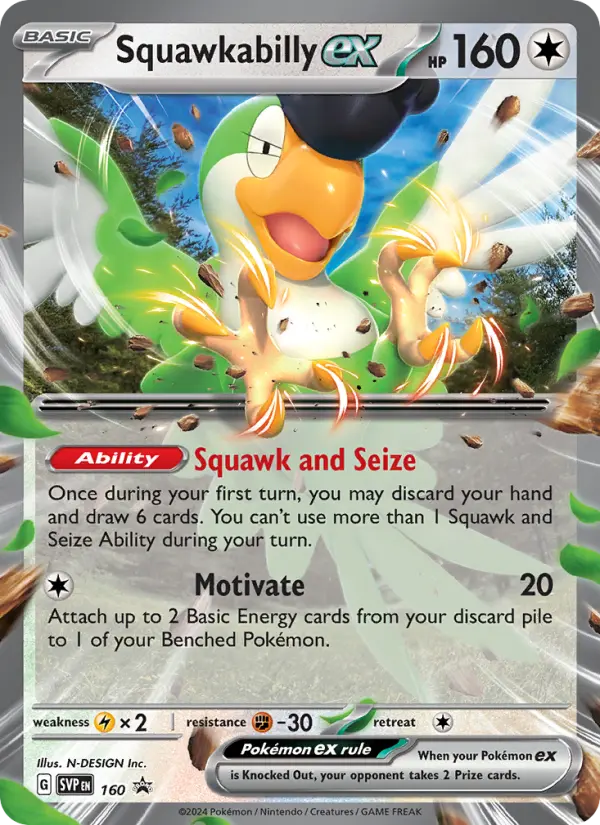 Squawkabilly ex, SVP Black Star Promos #160