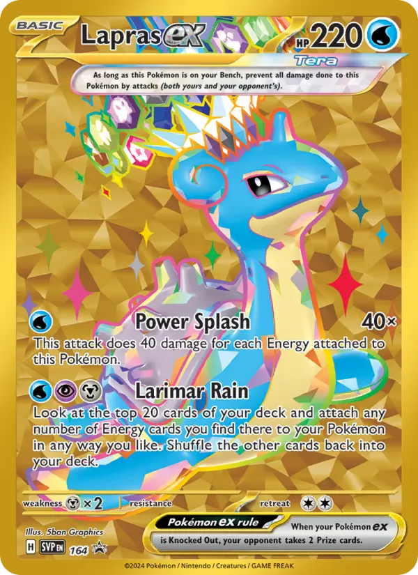 Lapras ex, SVP Black Star Promos #164