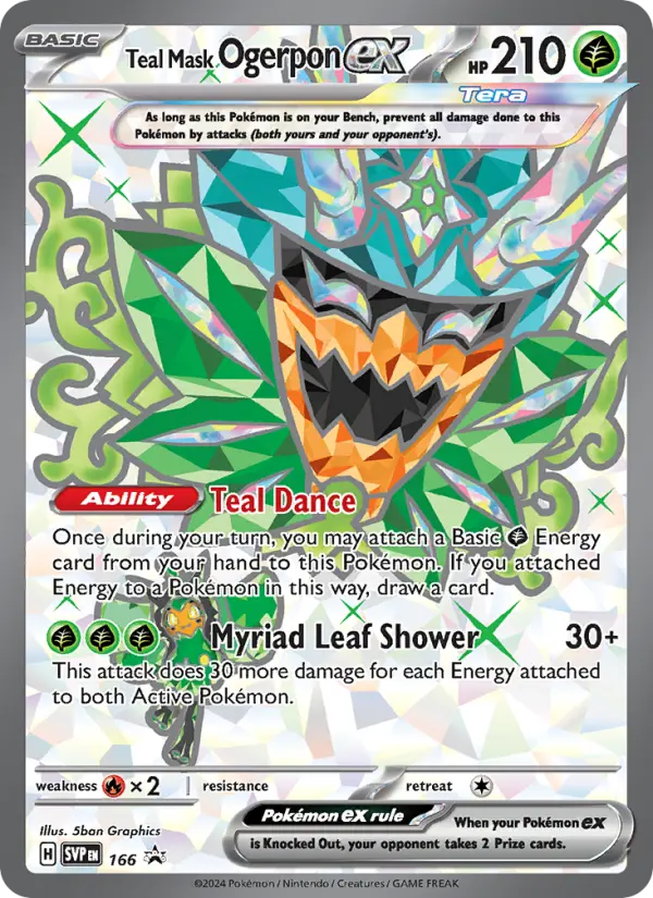 Teal Mask Ogerpon ex, SVP Black Star Promos #166