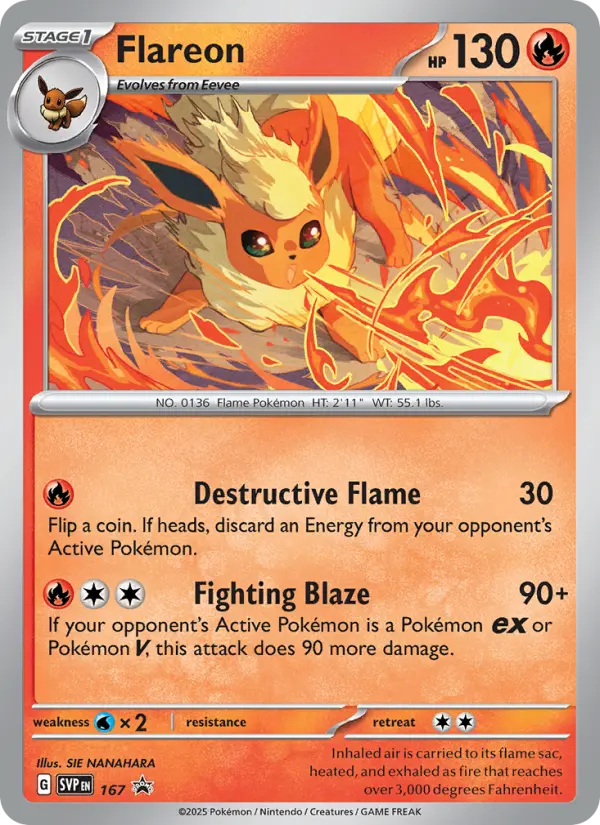 Flareon, SVP Black Star Promos #167