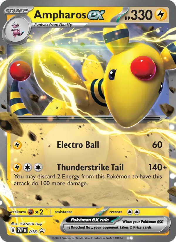 Ampharos ex, SVP Black Star Promos #16
