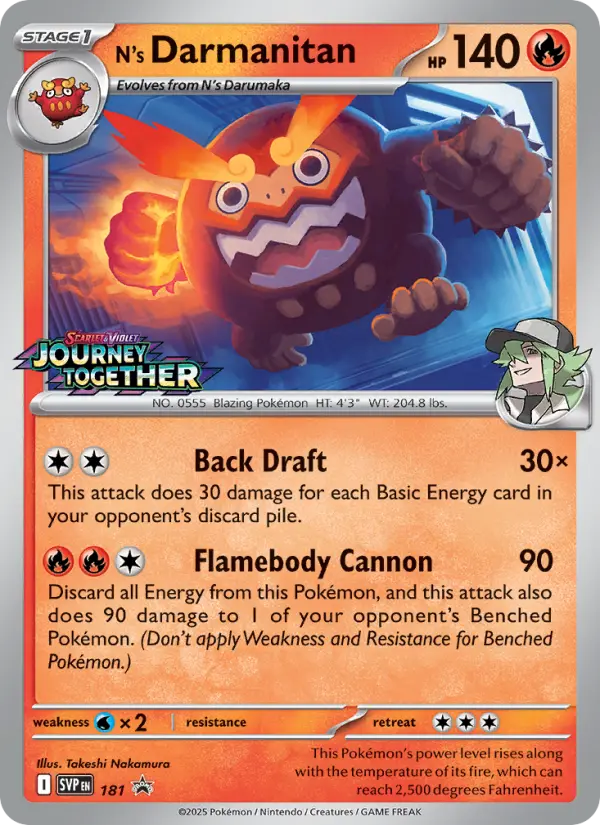 N's Darmanitan, SVP Black Star Promos #181