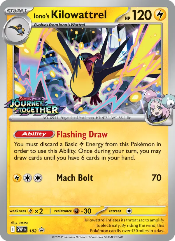 Iono's Kilowattrel, SVP Black Star Promos #182