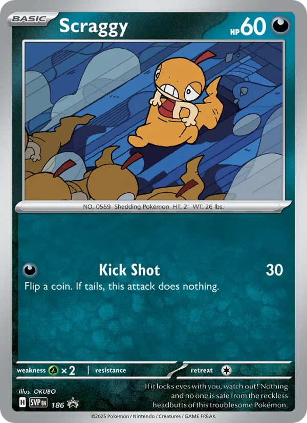 Scraggy, SVP Black Star Promos #186