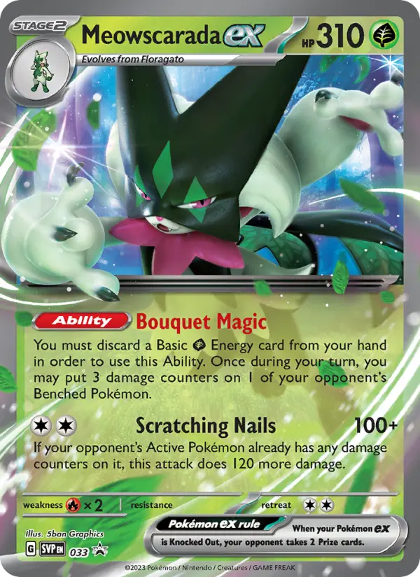 Meowscarada ex, SVP Black Star Promos #33