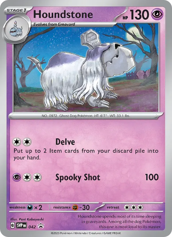 Houndstone, SVP Black Star Promos #42