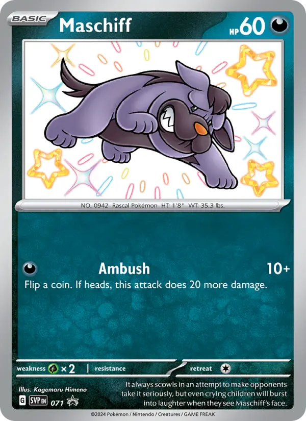 Maschiff, SVP Black Star Promos #71