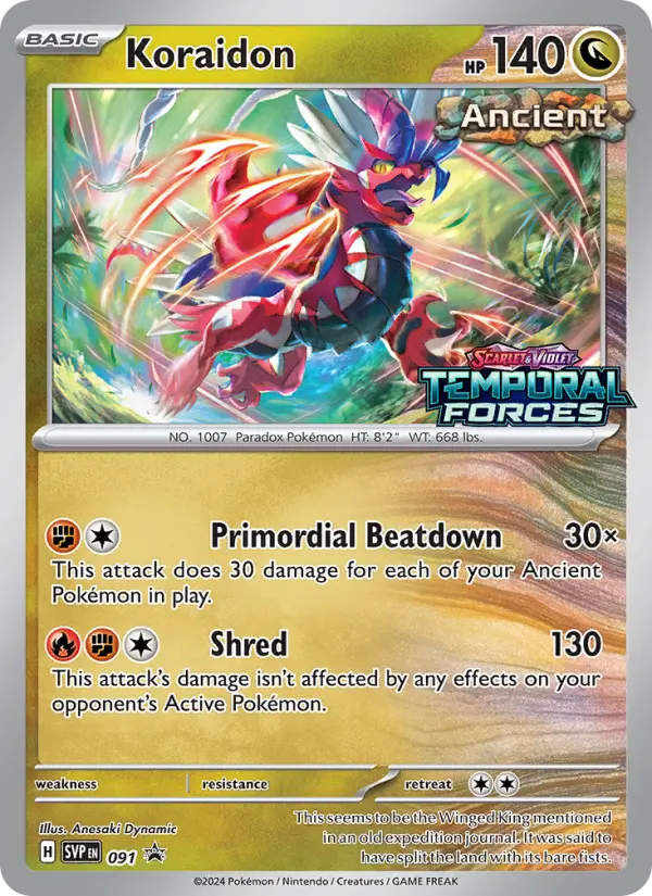 Koraidon, SVP Black Star Promos #91