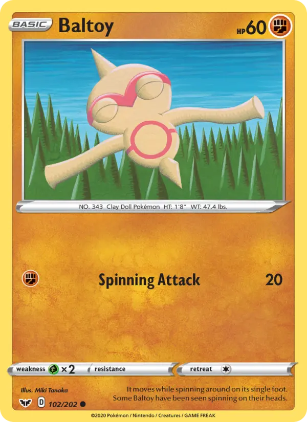 Baltoy, Sword & Shield #102