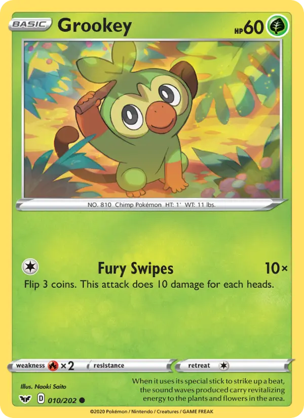 Grookey, Sword & Shield #10