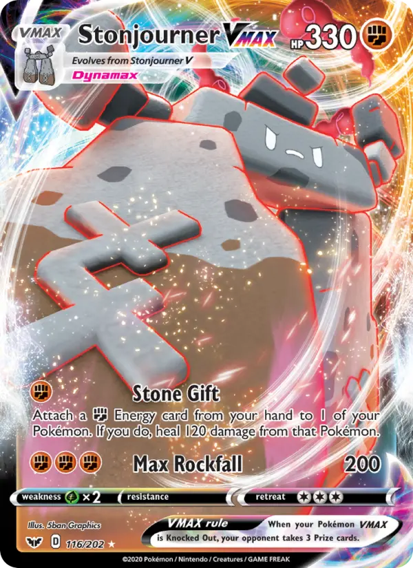 Stonjourner VMAX, Sword & Shield #116