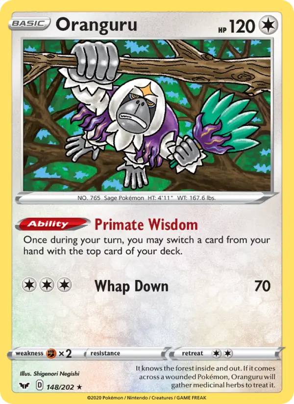 Oranguru, Sword & Shield #148