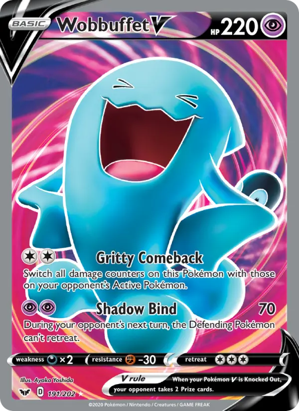 Wobbuffet V, Sword & Shield #191