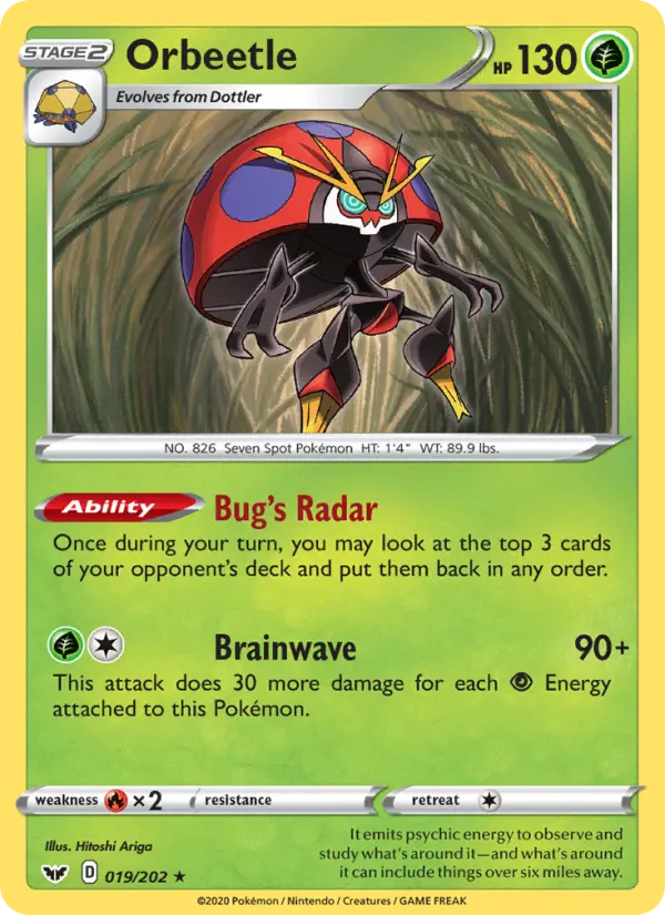 Orbeetle, Sword & Shield #19