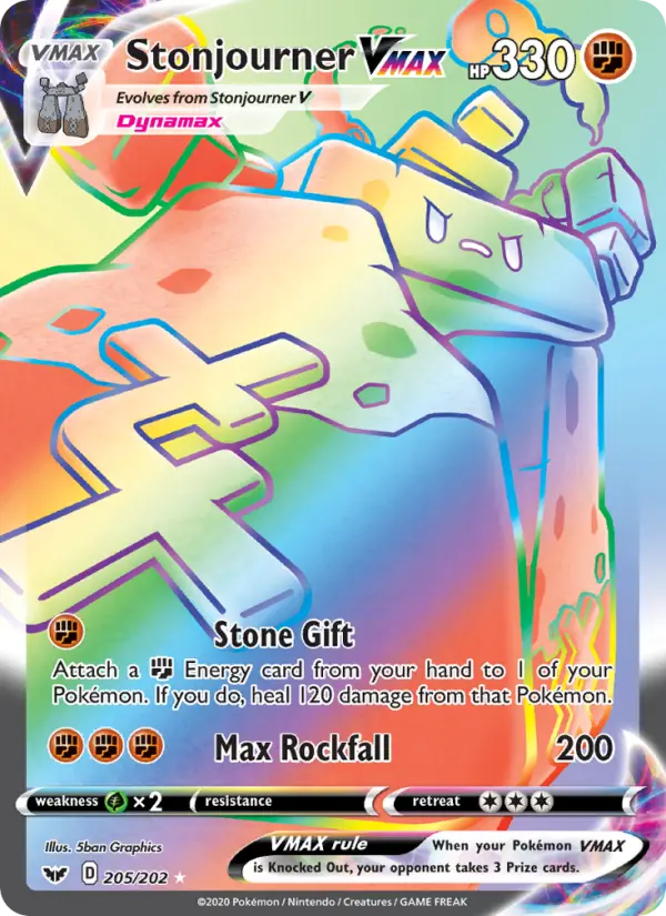 Stonjourner VMAX, Sword & Shield #205
