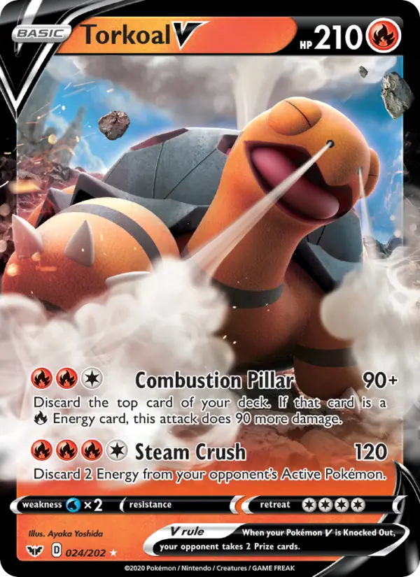 Torkoal V, Sword & Shield #24